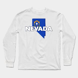 Nevada Colored State Long Sleeve T-Shirt